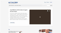 Desktop Screenshot of morr.de
